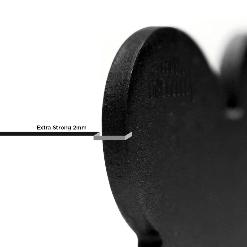 Médaille Basic Os Petit Noir en Aluminium miniature 2