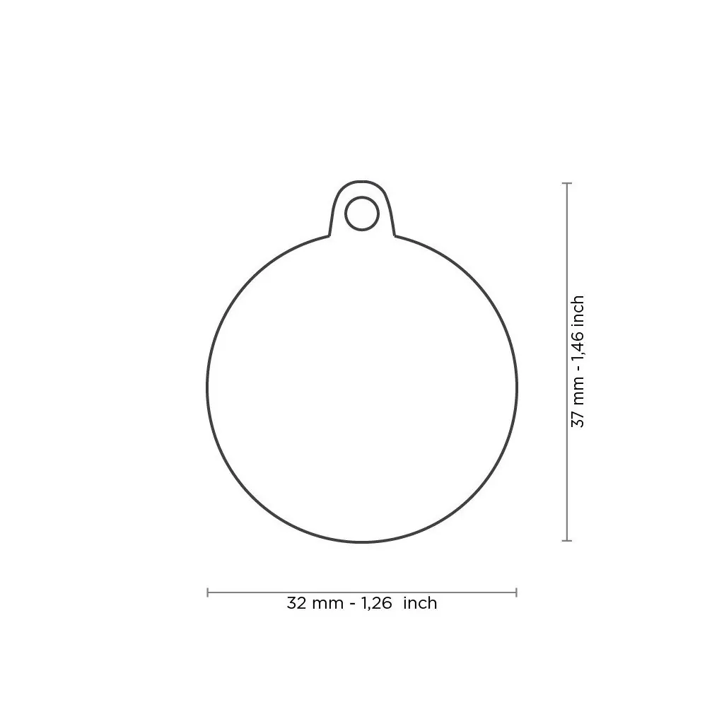 Médaille Bleu Grande « Keep Calm And Give Me Food » miniature 2