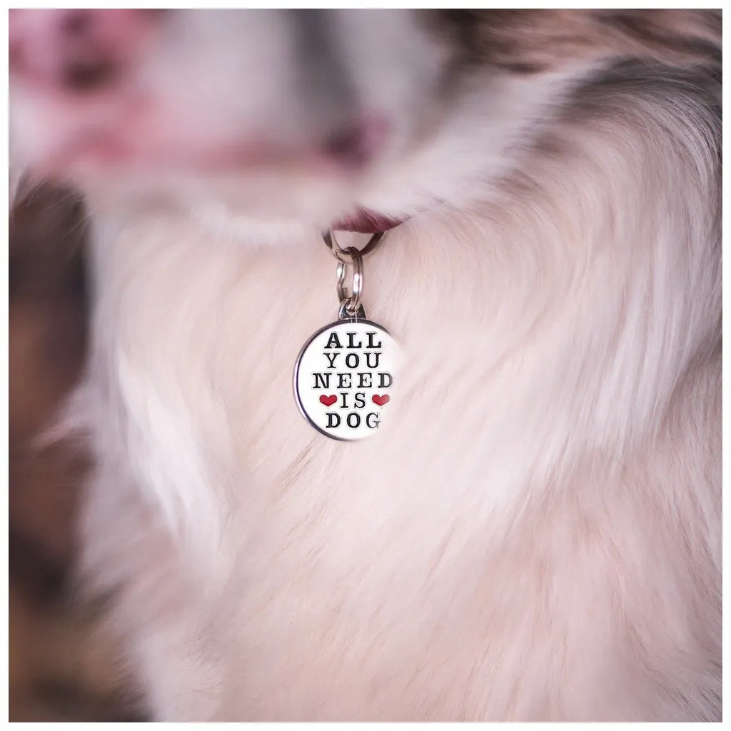 Médaille Charms « All You Need Is Dog » Grand miniature 2