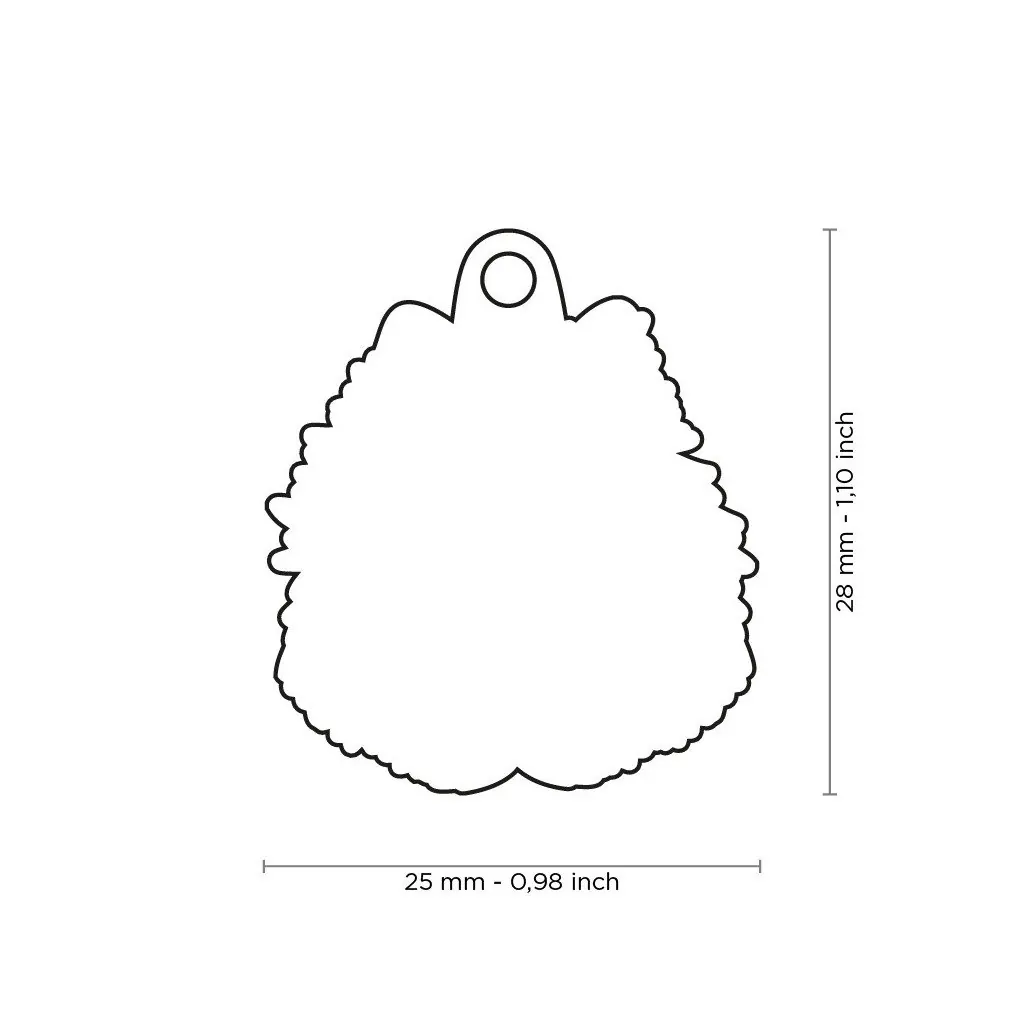 Médaille Friends Spitz Blanc miniature 2