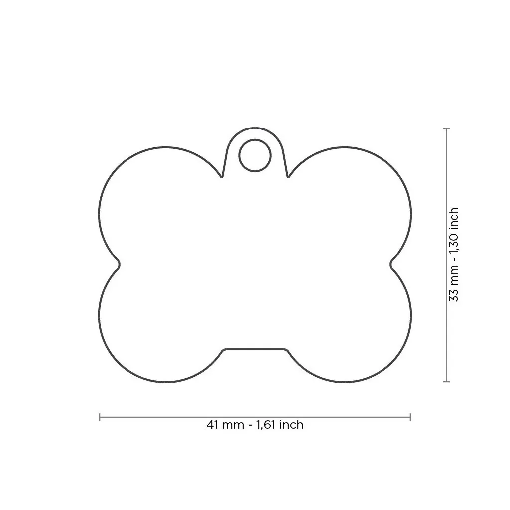 Médaille Hushtag Os Grand Noir en Aluminium avec Caoutchouc Rose miniature 2