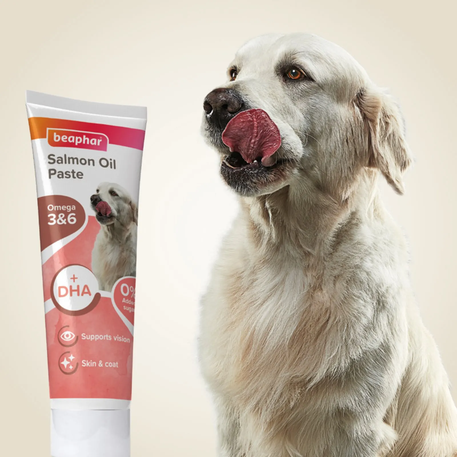 Pâte à l’huile de Saumon Pour Chien Beaphar 100g miniature 5