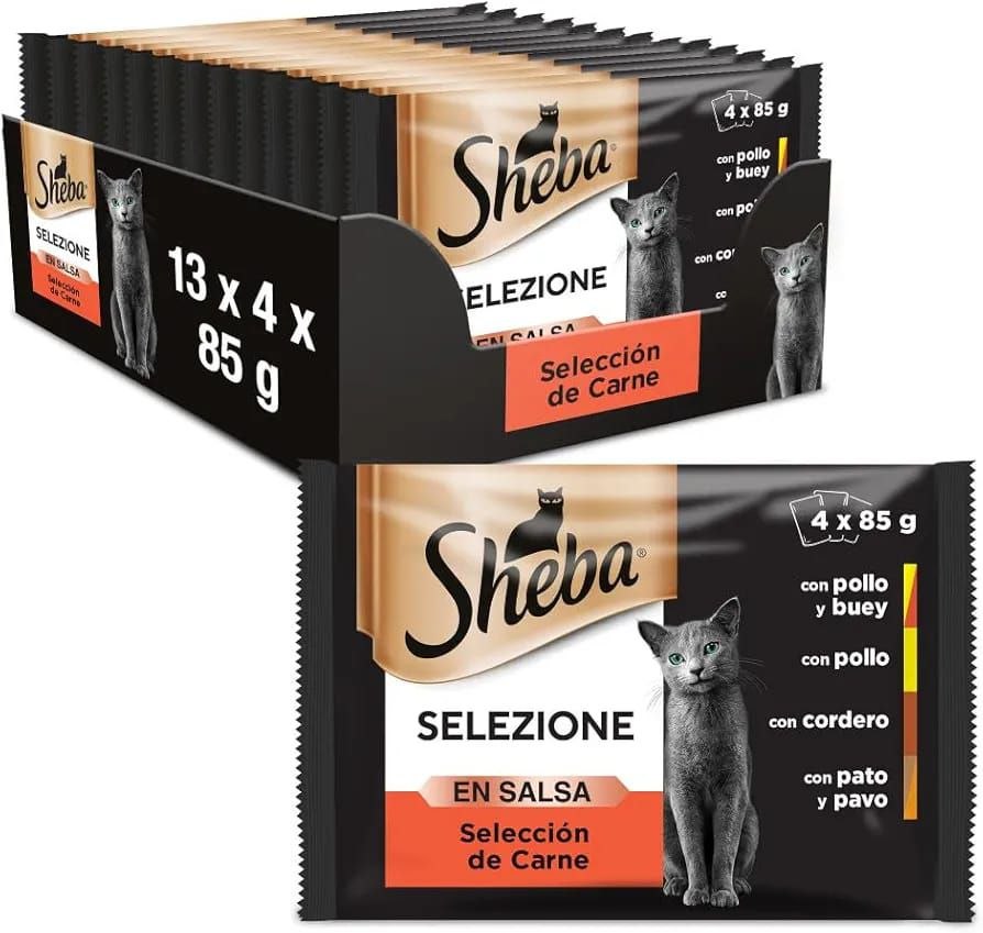 Pâtée pour Chat Sheba Selezione Sélection de Viandes 4x85g — image 1