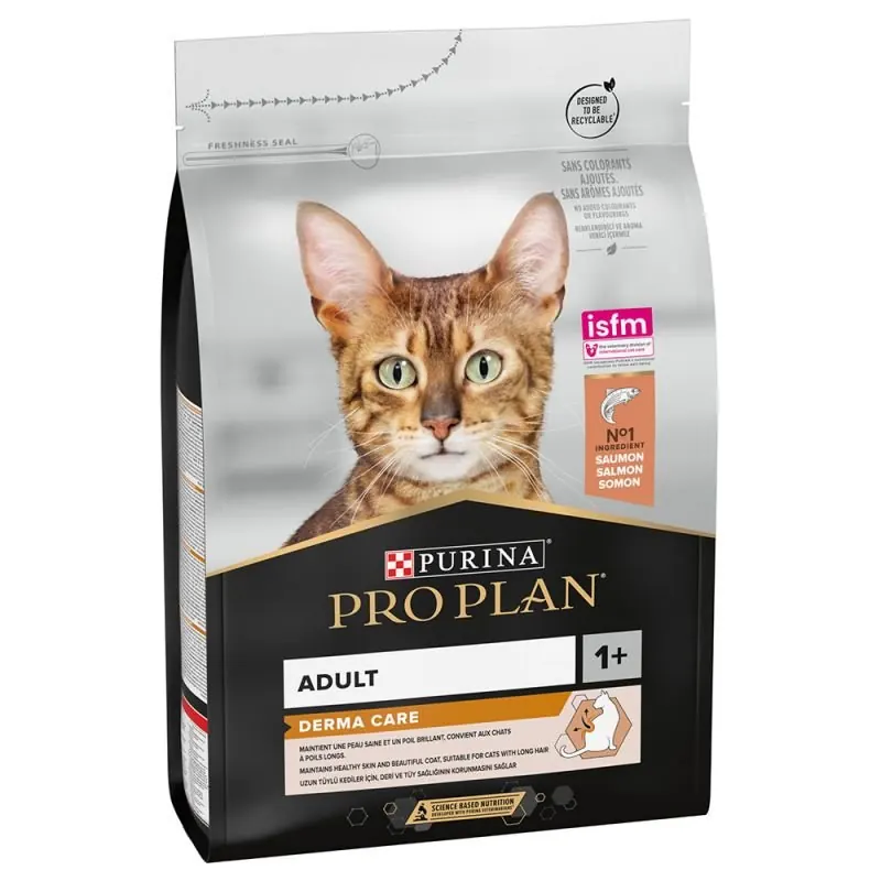 Pro Plan Adult Derma Care riche en saumon pour chat ( ) miniature 3