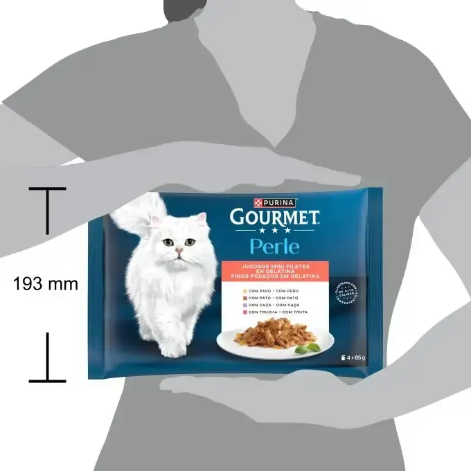 Purina Gourmet Perle Fine Flakes Assortiment de Gelée 4×85 g miniature 3