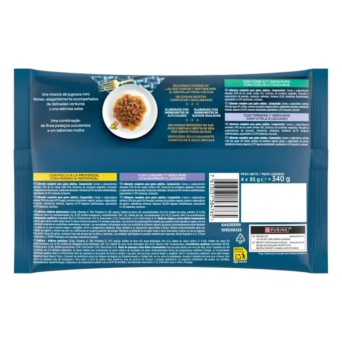 Purina Gourmet Perle Thin Flocons aux légumes 4×85 g miniature 2