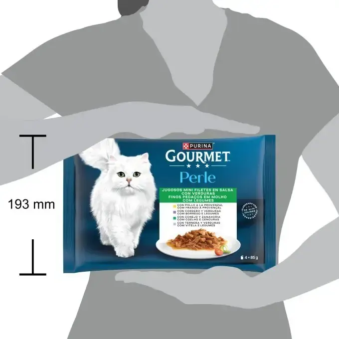 Purina Gourmet Perle Thin Flocons aux légumes 4×85 g miniature 3