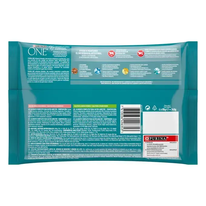 Purina ONE® Adult Sachets Fraîcheur Pour Chat Stérilisés 4×85 g miniature 2