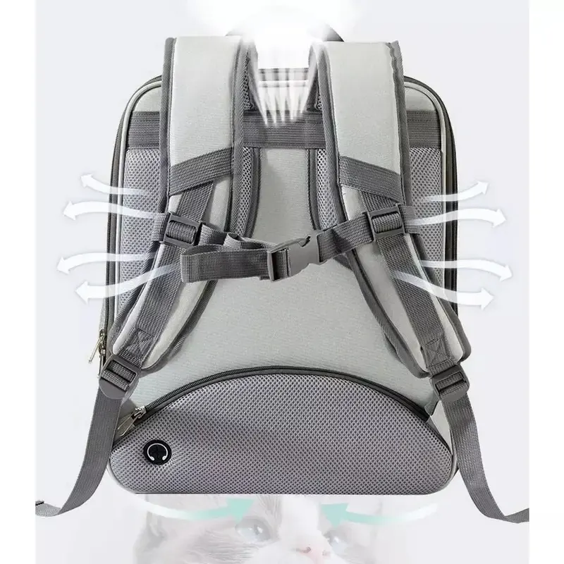 Sac à dos Spacieux et aéré Pour chien et chat jusqu’à 8kg Everest Rose miniature 2