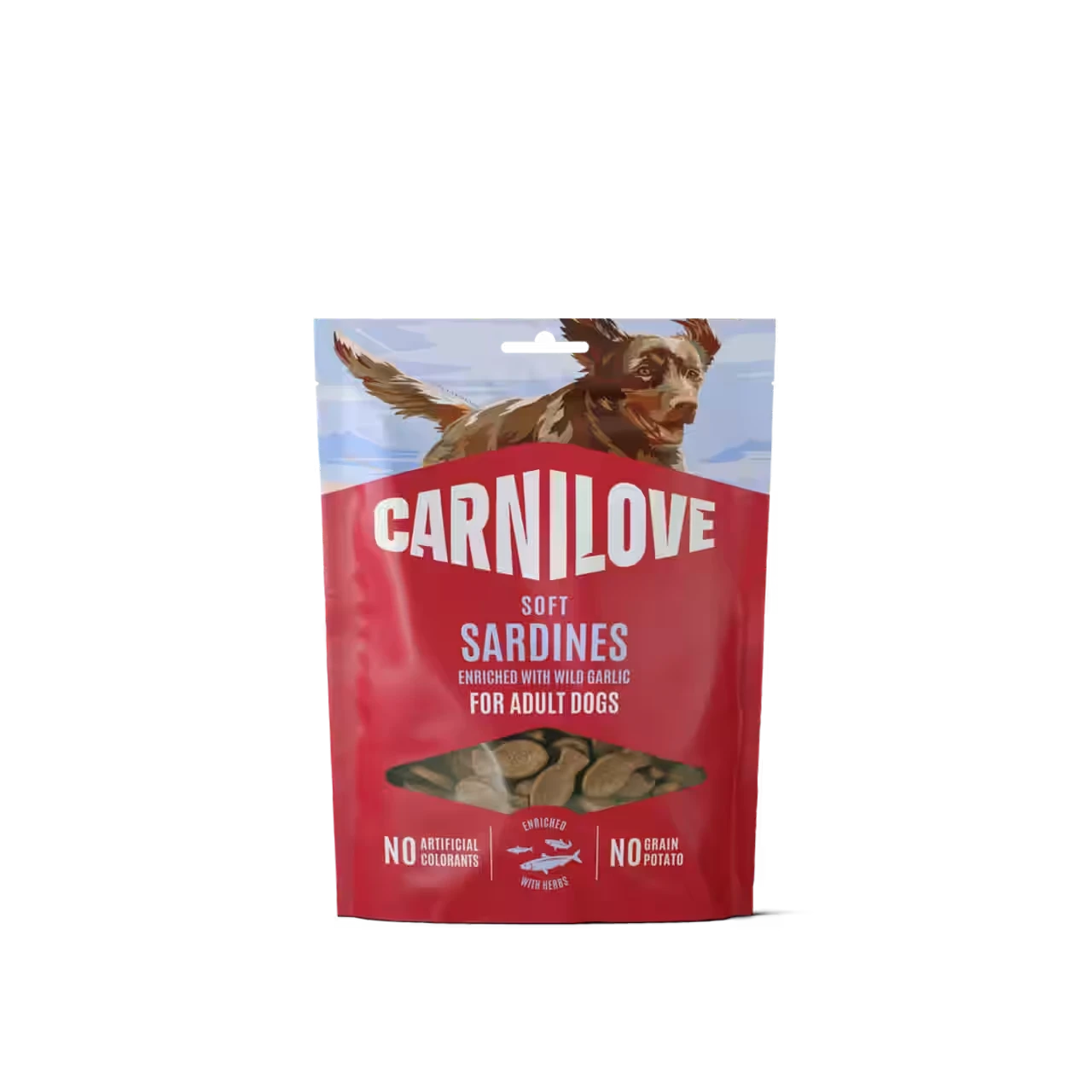 Sardines enriched with Wild Garlic SOFT Snack for Dogs 200g