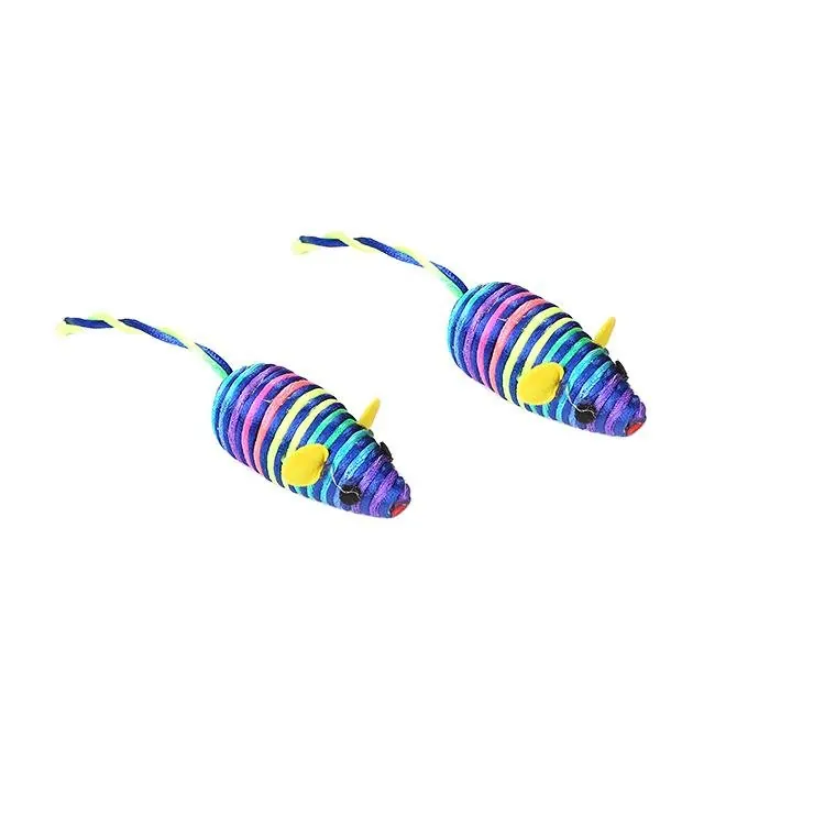 Jouet Set de 2 Souris Colorées 6,5cm miniature 2