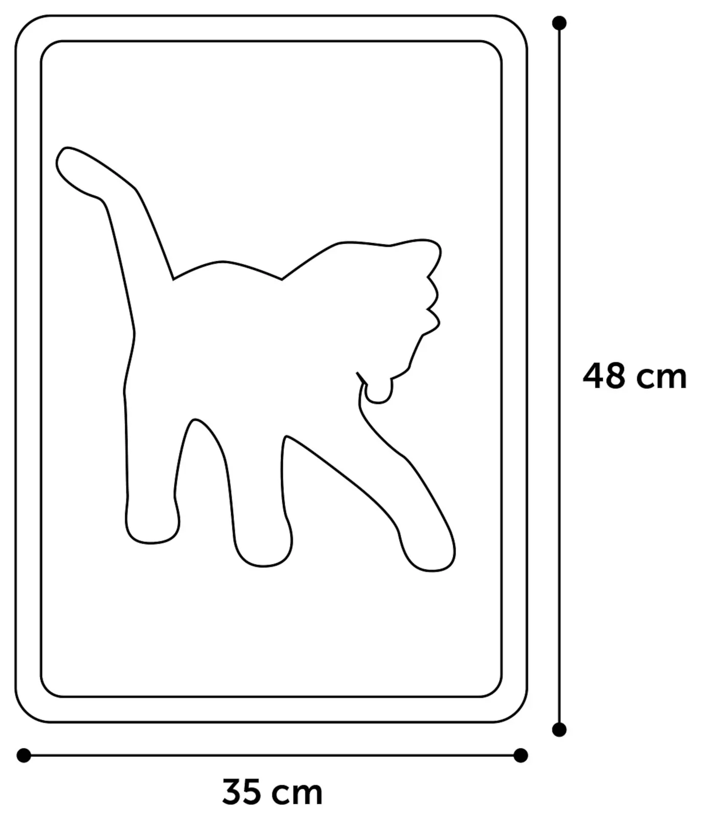 Tapis De Bac à litière Chat Flamingo 35×48 cm miniature 4