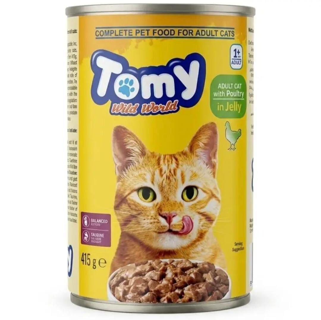 Tomy Pâté au Poulet pour Chat Adulte – Anti-Boules de Poils – 450 g