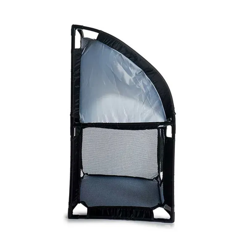 Tour D’angle Pour Chat En Métal Et Polyester Gris 69×35,5×35,5cm miniature 3