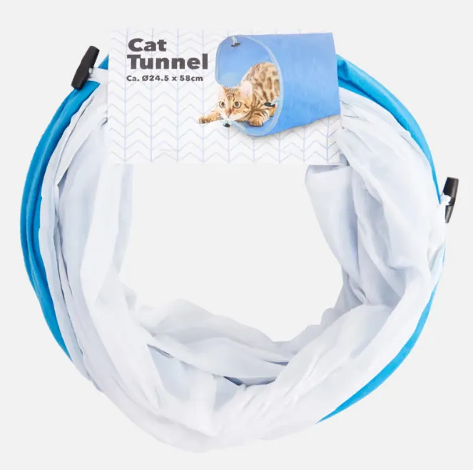 Tunnel d’exploration format moyen pour chat 58cm (25cm diamètre) miniature 2