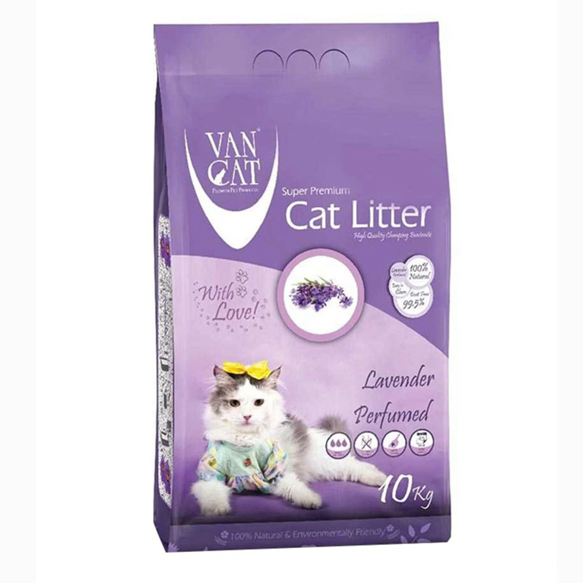  VanCat Litière agglomérante Lavande 10 Kg (12 L)