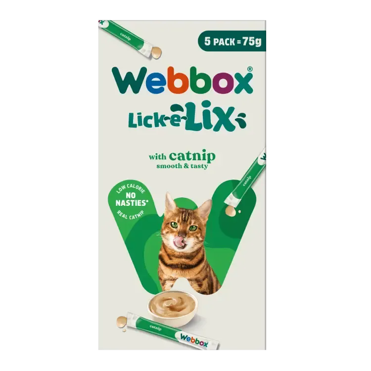 Webbox Lick-e-Lix pour Chat avec Catnip 5 x 15g miniature 3